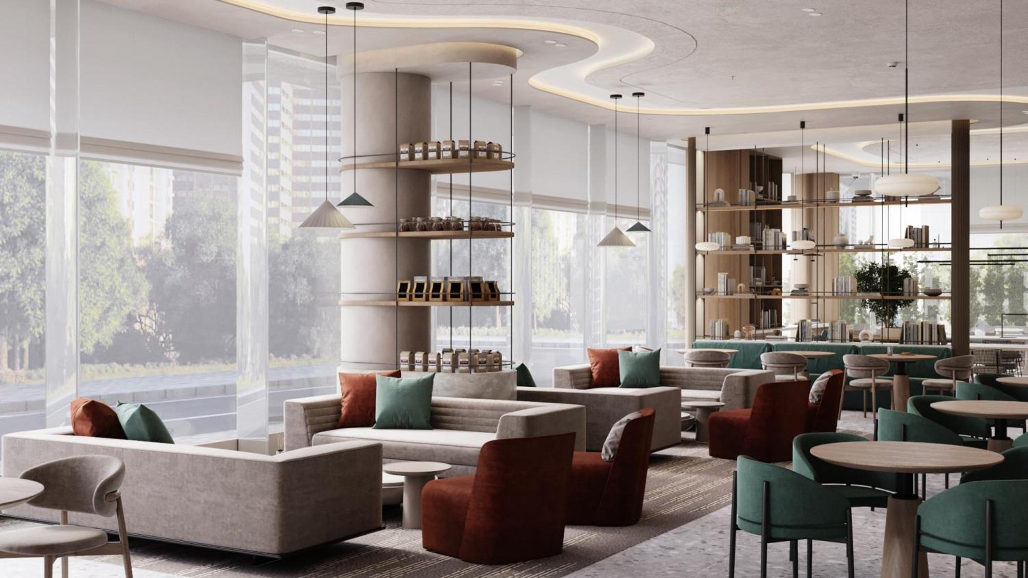Novotel Abu Dhabi Al Bustan Esterno foto Interior of the hotel